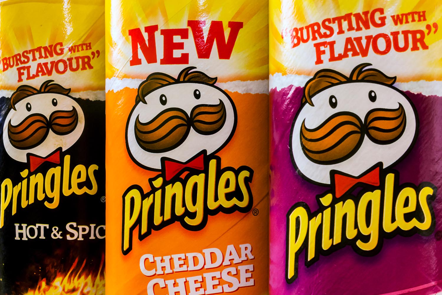 pringles potato flavour crisps mystery chips royalty cheese better gardens homes individual cans kellogg