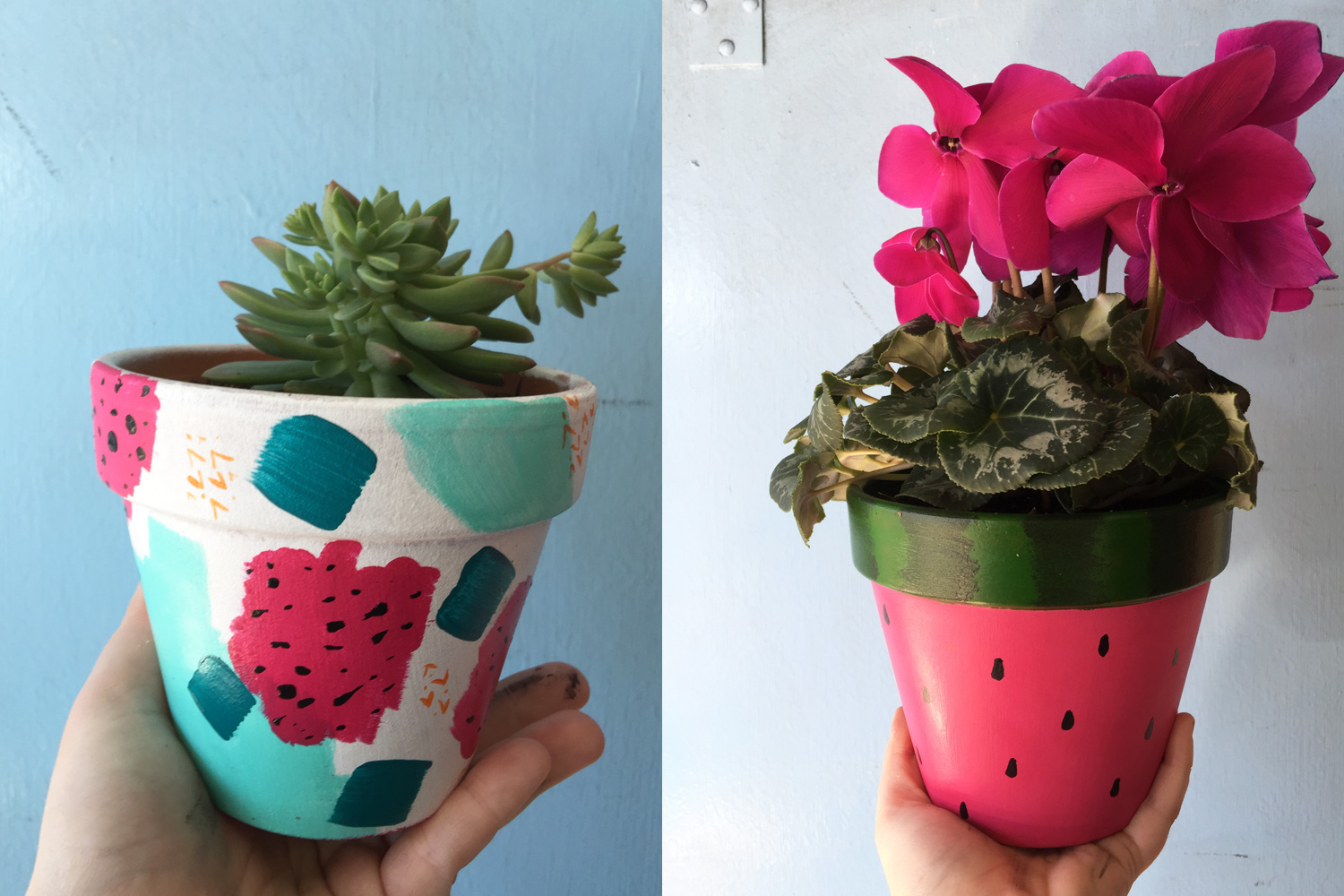 How to Paint Garden Pots and Planters