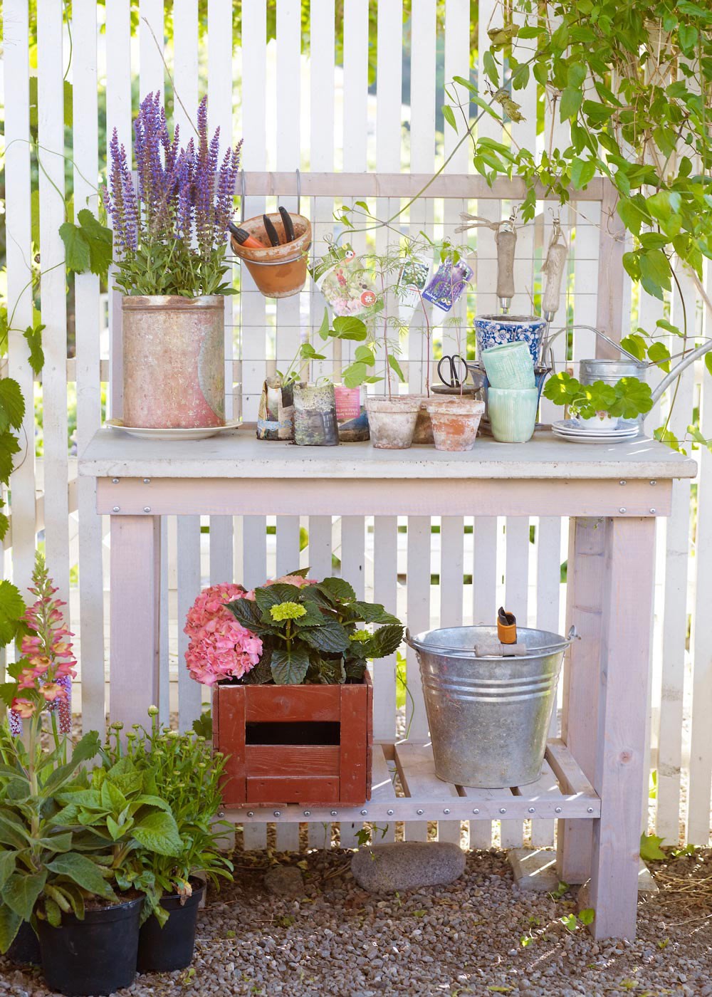 3 ways to make a handy potting station for your yard | Better Homes and ...
