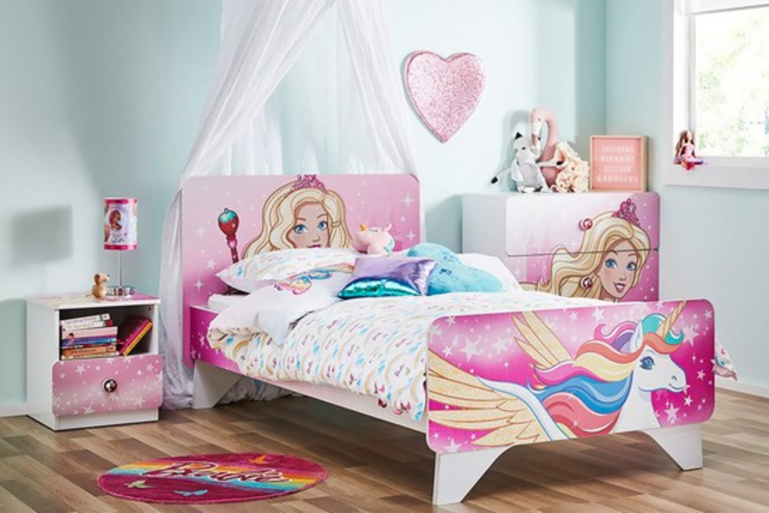 little girls single bed
