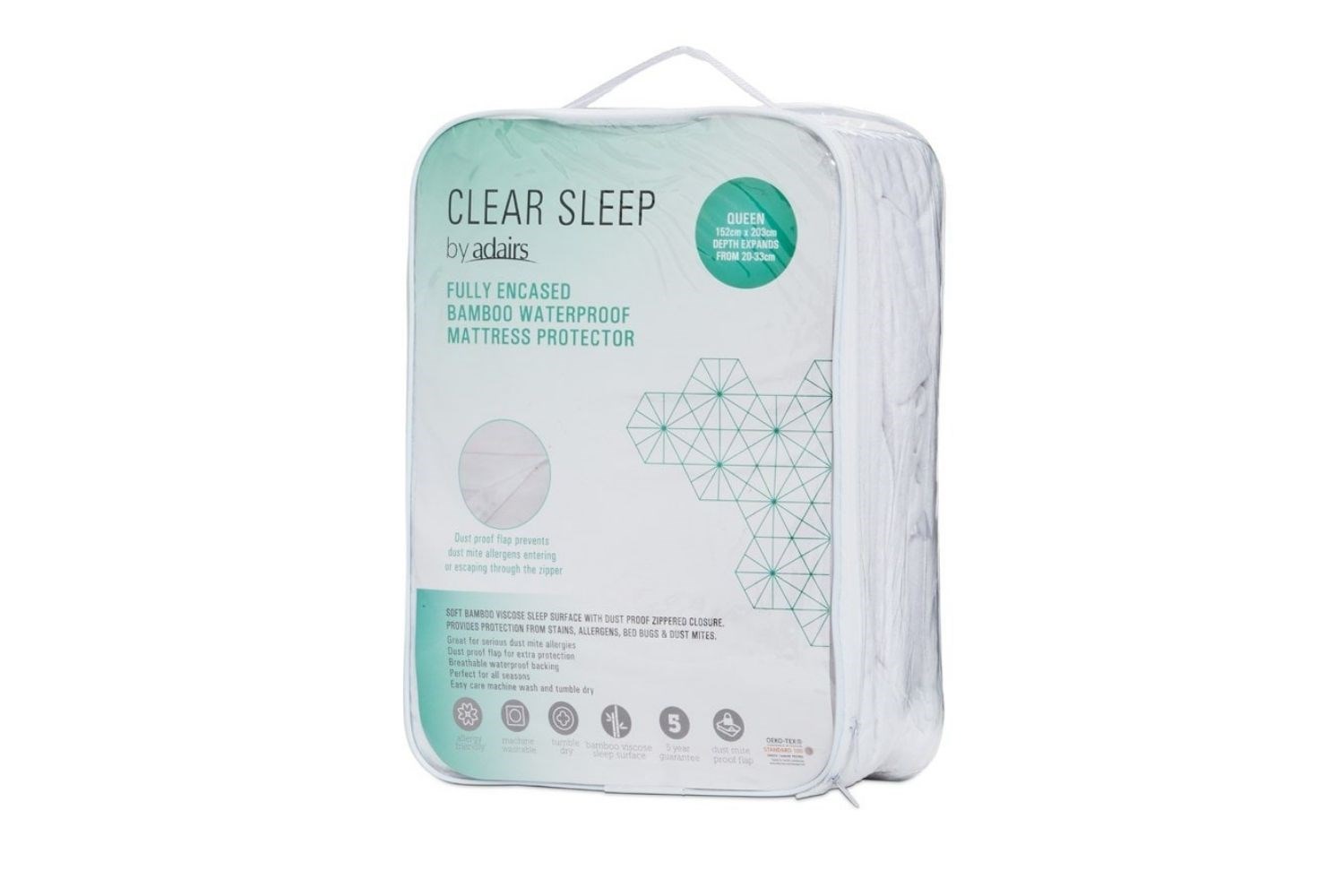 adairs clear sleep mattress protector