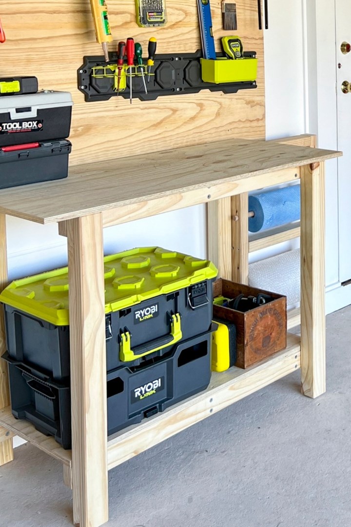 DIY Garage Storage Shelves/Workbench — Jonny Builds
