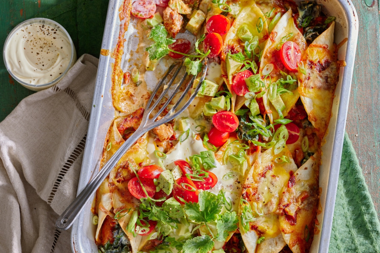 Chicken, Silverbeet And Ricotta Enchiladas Recipe Recipe | Better Homes ...
