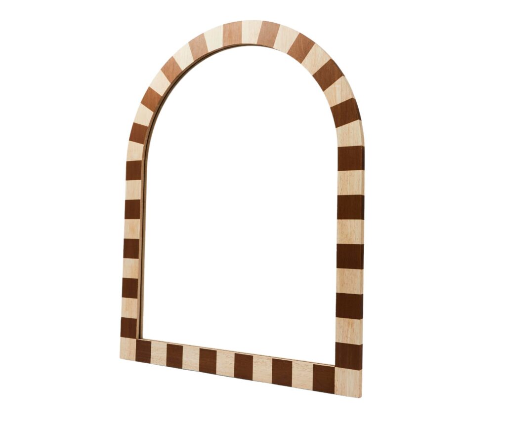 checkered arch mirror