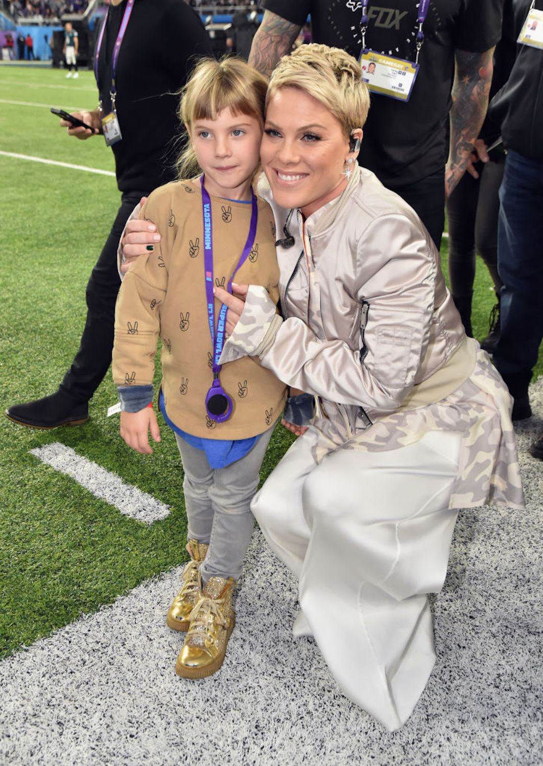 Pink and her daughter Willow, whose name is very popular for babies in Australia.