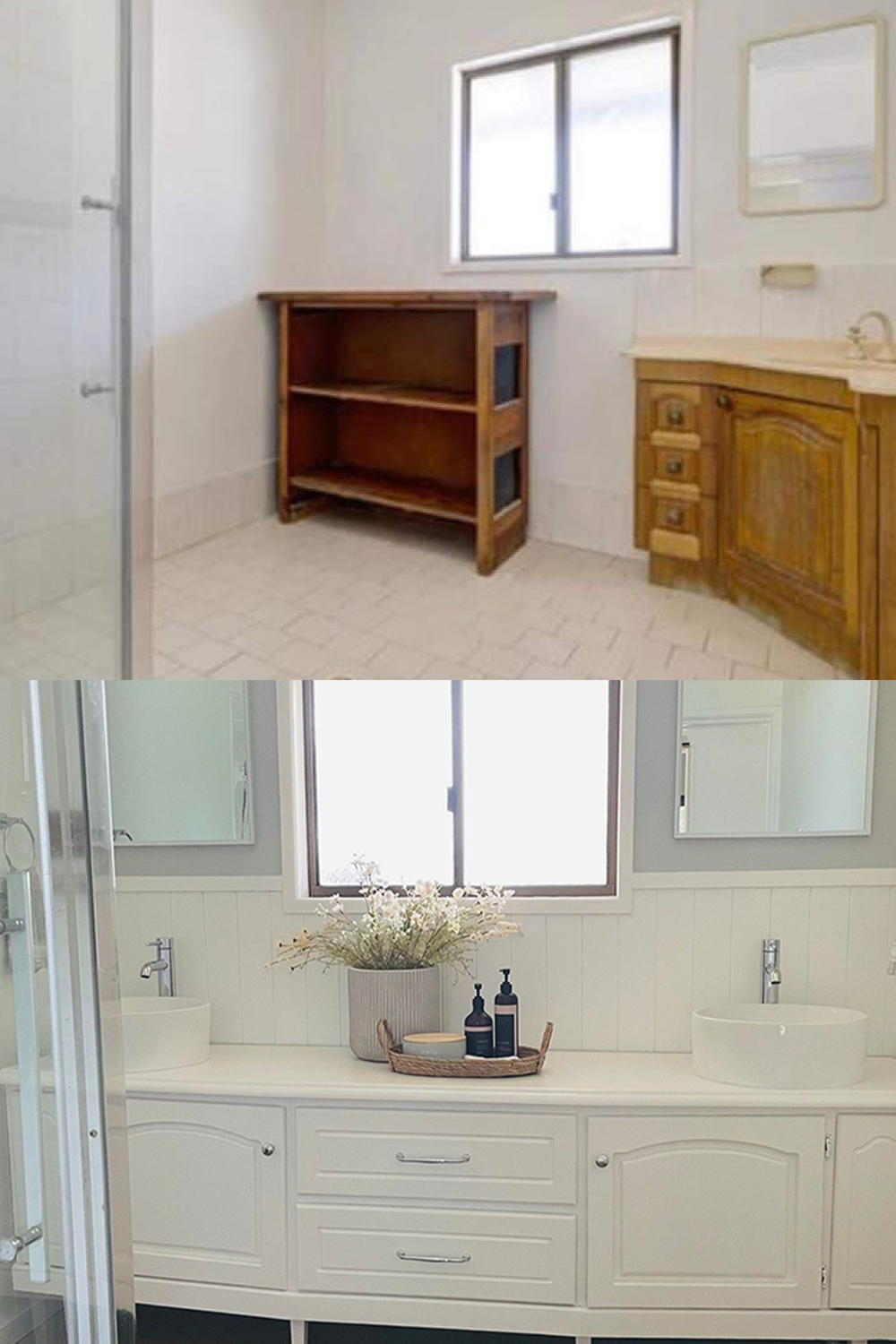 This Stunning Country Style Bathroom Transformation Only Cost $1k ...